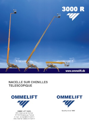 Plataformas telescópicas de orugas OMMELIFT 3000 R