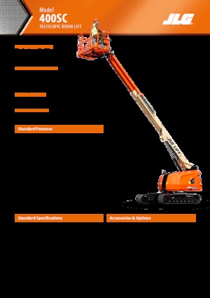 Plataformas telescópicas de orugas JLG 400SC