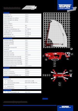 Plataformas telescópicas de orugas TEUPEN LEO25Tplus
