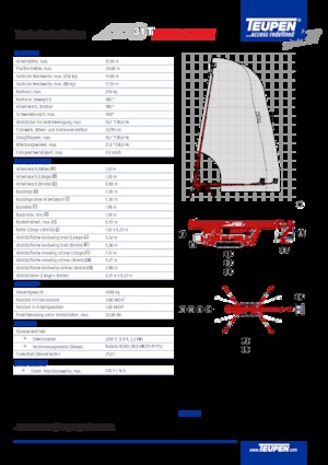 Plataformas telescópicas de orugas TEUPEN LEO31T