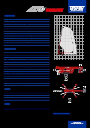 Plataformas telescópicas de orugas TEUPEN LEO31T