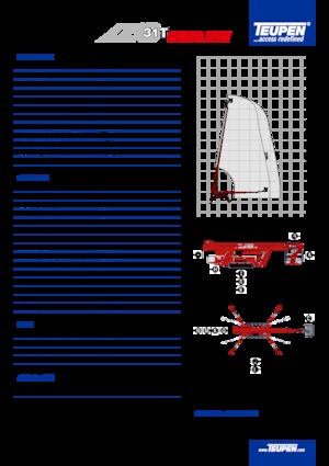 Plataformas telescópicas de orugas TEUPEN LEO31T