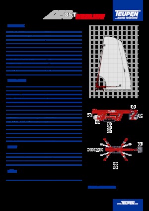 Plataformas telescópicas de orugas TEUPEN LEO35T