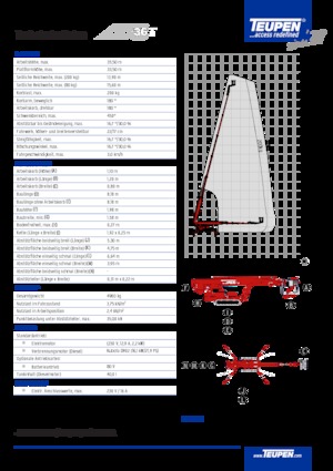 Plataformas telescópicas de orugas TEUPEN LEO36T