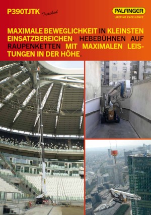 Plataformas telescópicas de orugas Palfinger P 390 TJTK