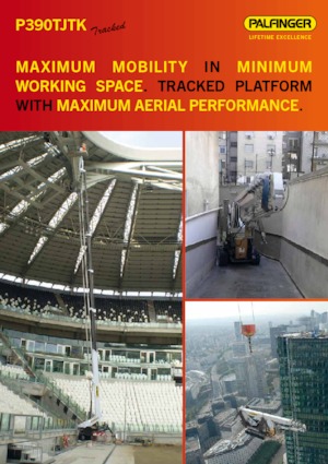 Plataformas telescópicas de orugas Palfinger P 390 TJTK