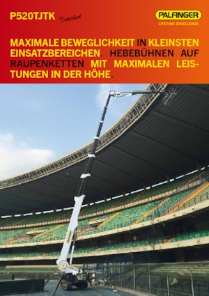 Plataformas telescópicas de orugas Palfinger P 520 TJTK