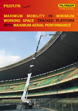 Plataformas telescópicas de orugas Palfinger P 520 TJTK