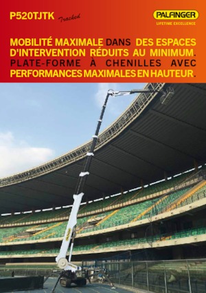 Plataformas telescópicas de orugas Palfinger P 520 TJTK