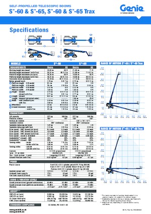 Plataformas telescópicas de orugas Genie S-65 TraX