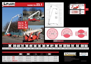 Plataformas telescópicas de orugas Palazzani TSJ 23.1 C
