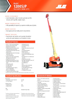 Plataformas telescópicas de ruedas JLG 1200SJP