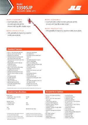 Plataformas telescópicas de ruedas JLG 1350SJP