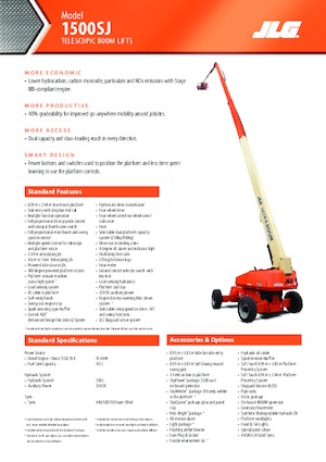 Plataformas telescópicas de ruedas JLG 1500SJ