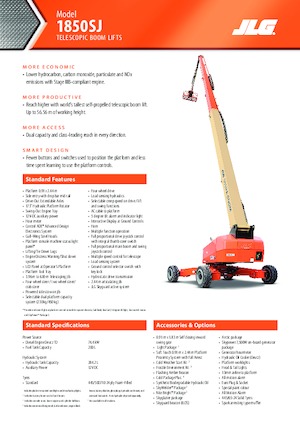 Plataformas telescópicas de ruedas JLG 1850SJ