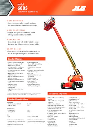 Plataformas telescópicas de ruedas JLG 600S