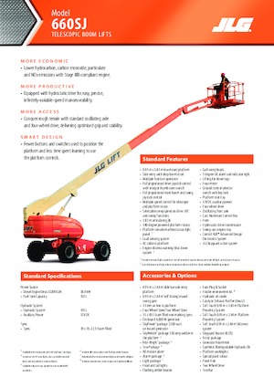 Plataformas telescópicas de ruedas JLG 660SJ