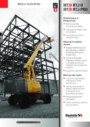 Plataformas telescópicas de ruedas Haulotte HT28 RTJ PRO