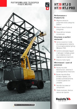 Plataformas telescópicas de ruedas Haulotte HT28 RTJ PRO