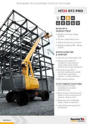 Plataformas telescópicas de ruedas Haulotte HT28 RTJ PRO