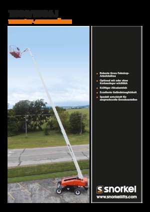 Plataformas telescópicas de ruedas Snorkel TB86J