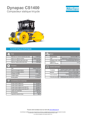 Rodillos de tres ruedas Dynapac CS 1400