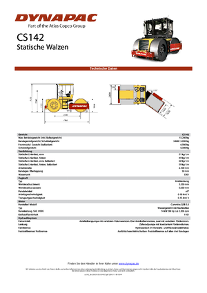 Rodillos de tres ruedas Dynapac CS 142