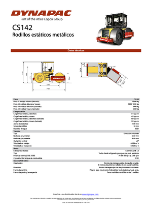 Rodillos de tres ruedas Dynapac CS 142