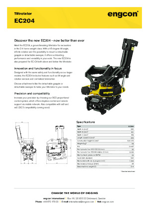 Rotadores oscilantes engcon EC204