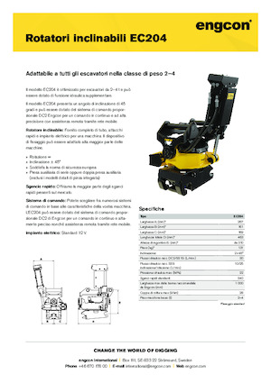 Rotadores oscilantes engcon EC204