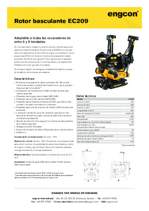 Rotadores oscilantes engcon EC209