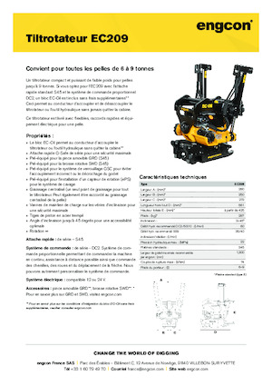 Rotadores oscilantes engcon EC209