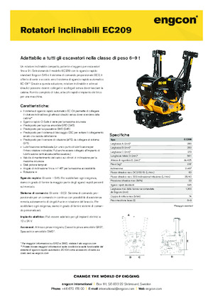 Rotadores oscilantes engcon EC209