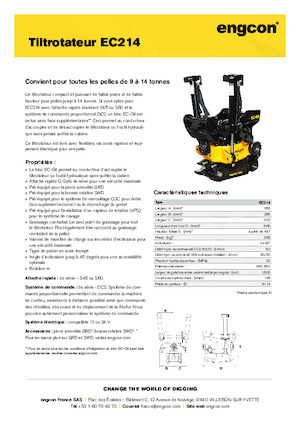 Rotadores oscilantes engcon EC214