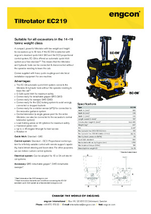 Rotadores oscilantes engcon EC219