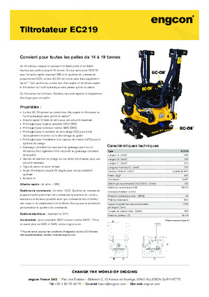 Rotadores oscilantes engcon EC219