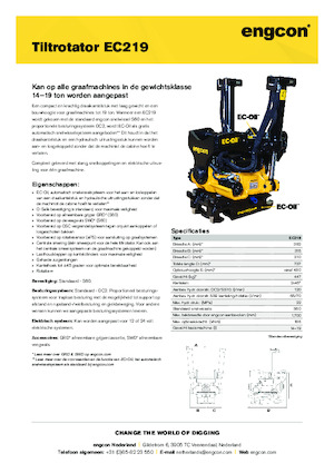 Rotadores oscilantes engcon EC219