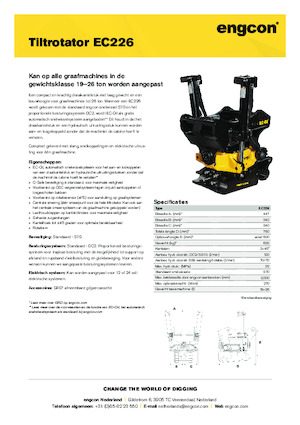 Rotadores oscilantes engcon EC226