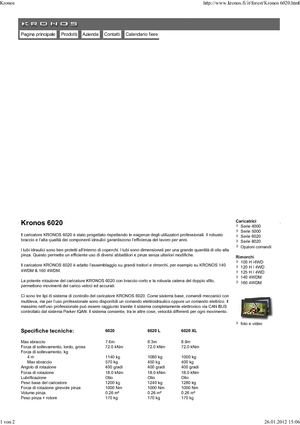 Grúas de carga  para madera Kronos 6020 