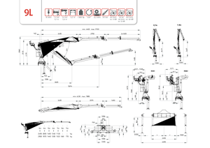 Grúas de carga  para madera PENZ 9 L 7.9