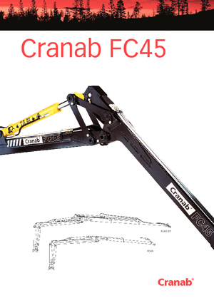 Grúas de carga  para madera Cranab FC 45 DT