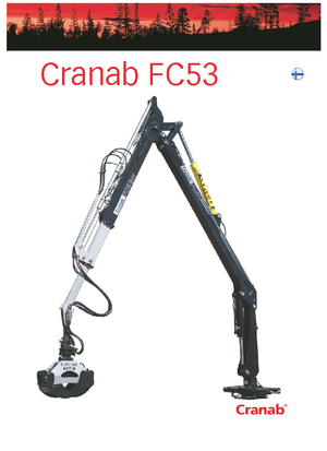 Grúas de carga  para madera Cranab FC 53 DT