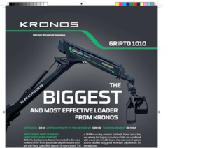 Grúas de carga  para madera Kronos Gripto 1010