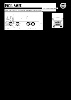 Chasis rígido Volvo Trucks FMX11.330 8x2 Platform - Tag