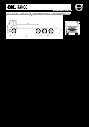 Chasis rígido Volvo Trucks FMX11.350 8x4 Rigid - Tag Tridem