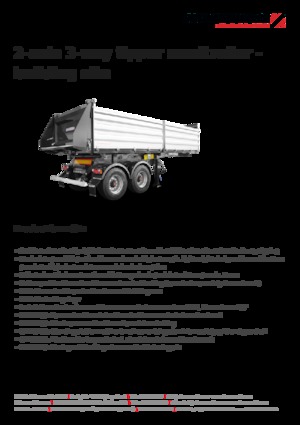 Semirremolques volquete Schwarzmüller 2-axle 3-way tipper semitrailer - building site - reinforced