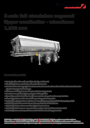 Semirremolques volquete Schwarzmüller 2-axle full aluminium segment tipper semitrailer - wheelbase 1,810 mm