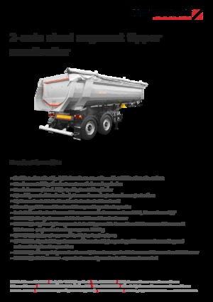 Semirremolques volquete Schwarzmüller 2-axle steel segment tipper semitrailer - wheelbase 1,810 mm
