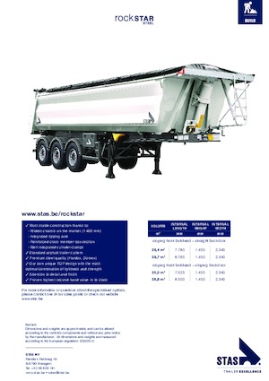 Semirremolques volquete Stas Rockstar