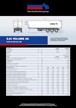 Semirremolques volquete Schmitz Cargobull S.KI LIGHT 24 SG 9.6 AK